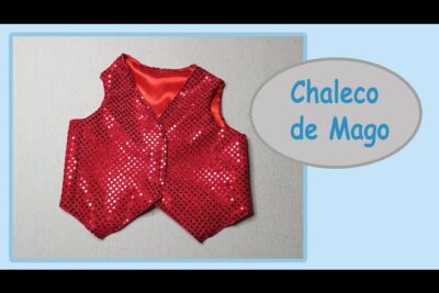 chaleco rojo disfraz