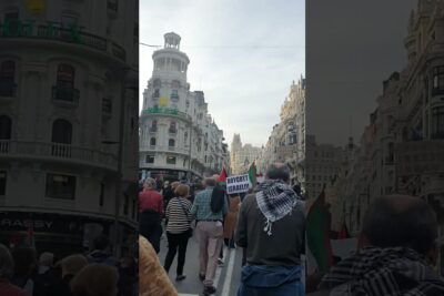 manifestación palestina madrid 27 enero