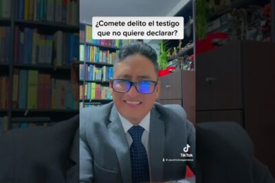 no quiero declarar como testigo
