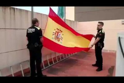 policia bandera españa